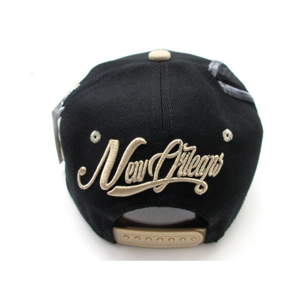 Mens New Orleans Snapback Hat - Picture 2 of 3
